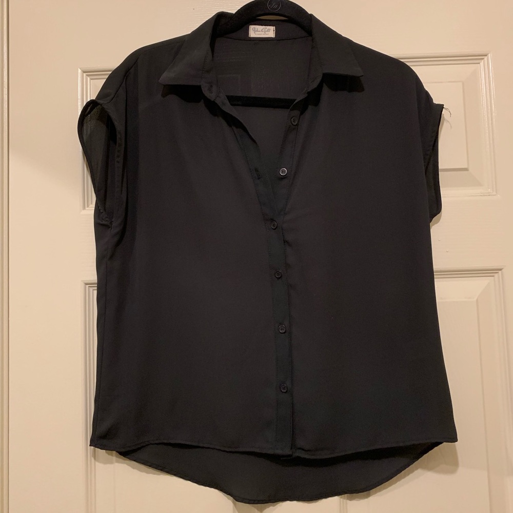 John Galt Brandy Melville Black Blouse